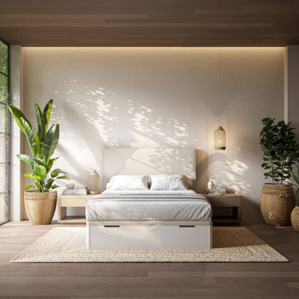 Base Tapizada Sonpura Store Apertura Lateral